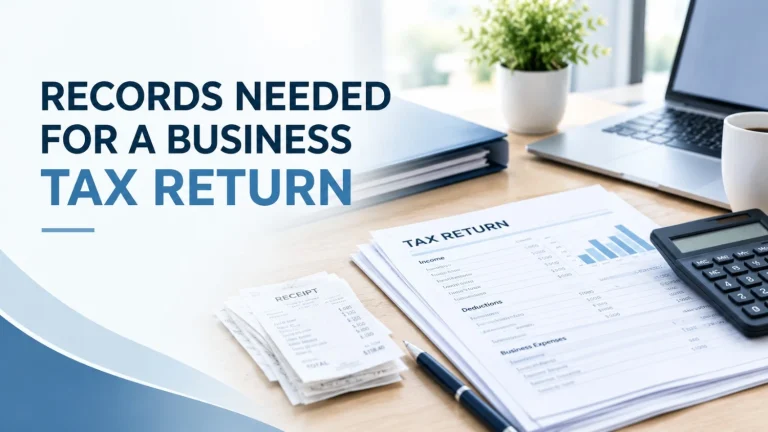 records needed for a business tax return